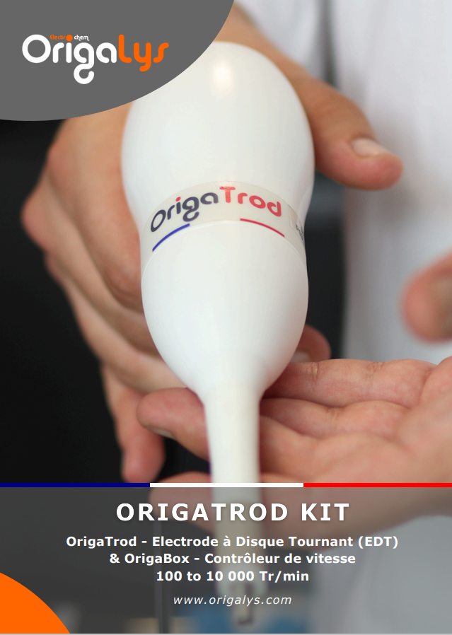 Brochure de l'origatrod kit : kit d'électrodes à disque tournat